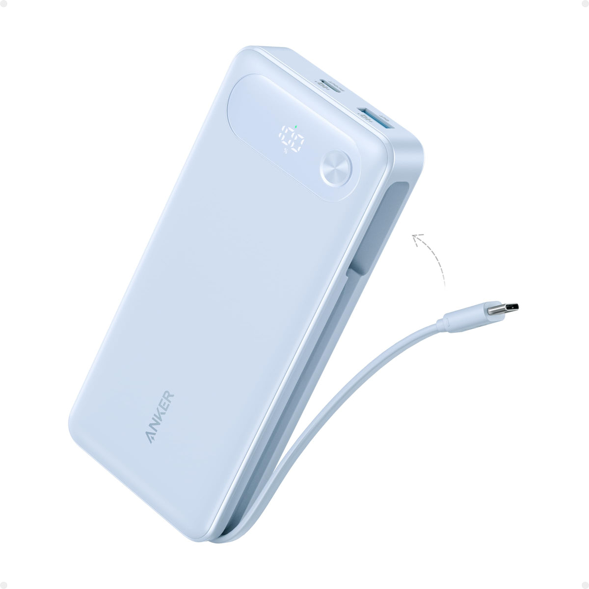 Anker Powerbank (20K, 87W, inbyggd USB-C-kabel)