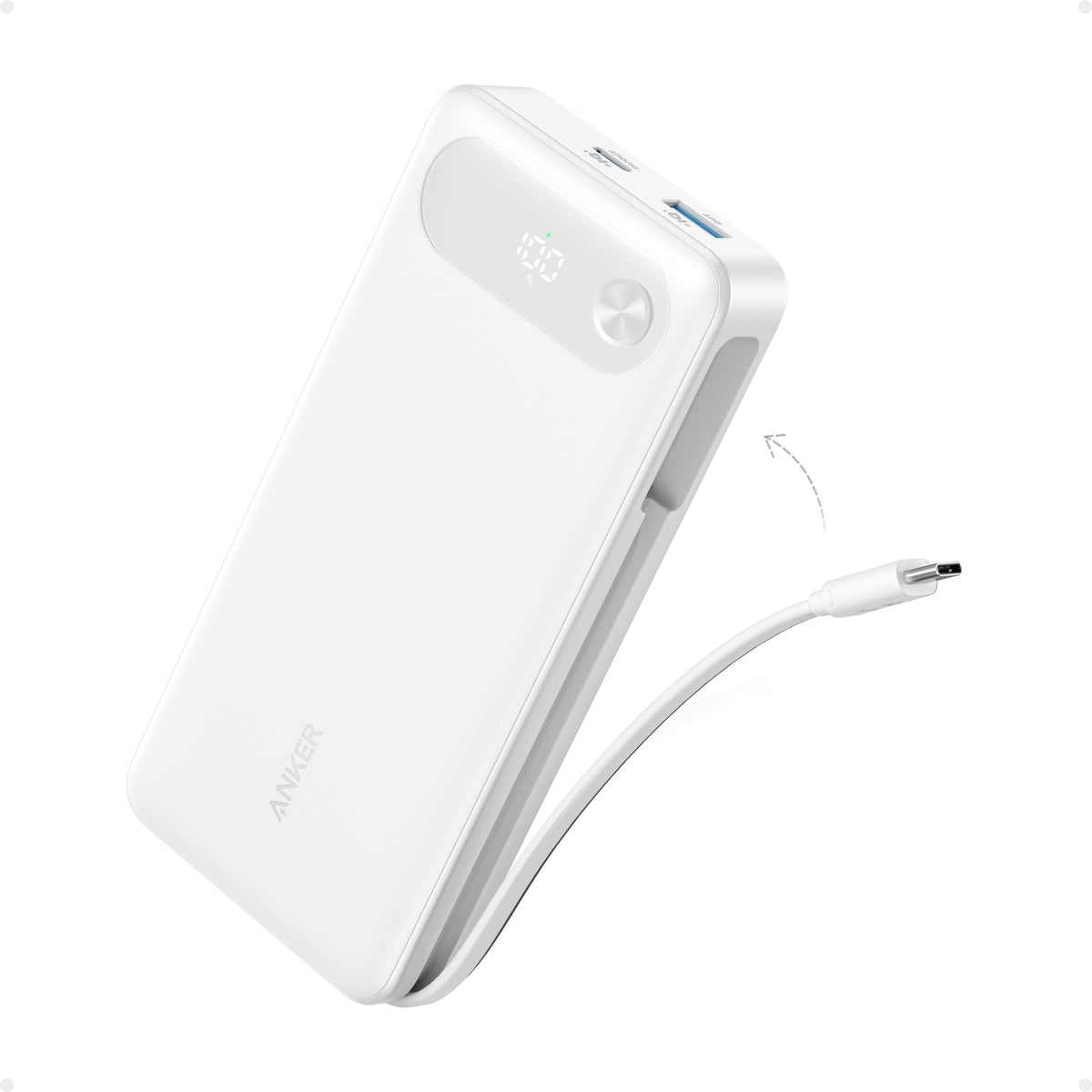 Anker Powerbank (20K, 87W, inbyggd USB-C-kabel)