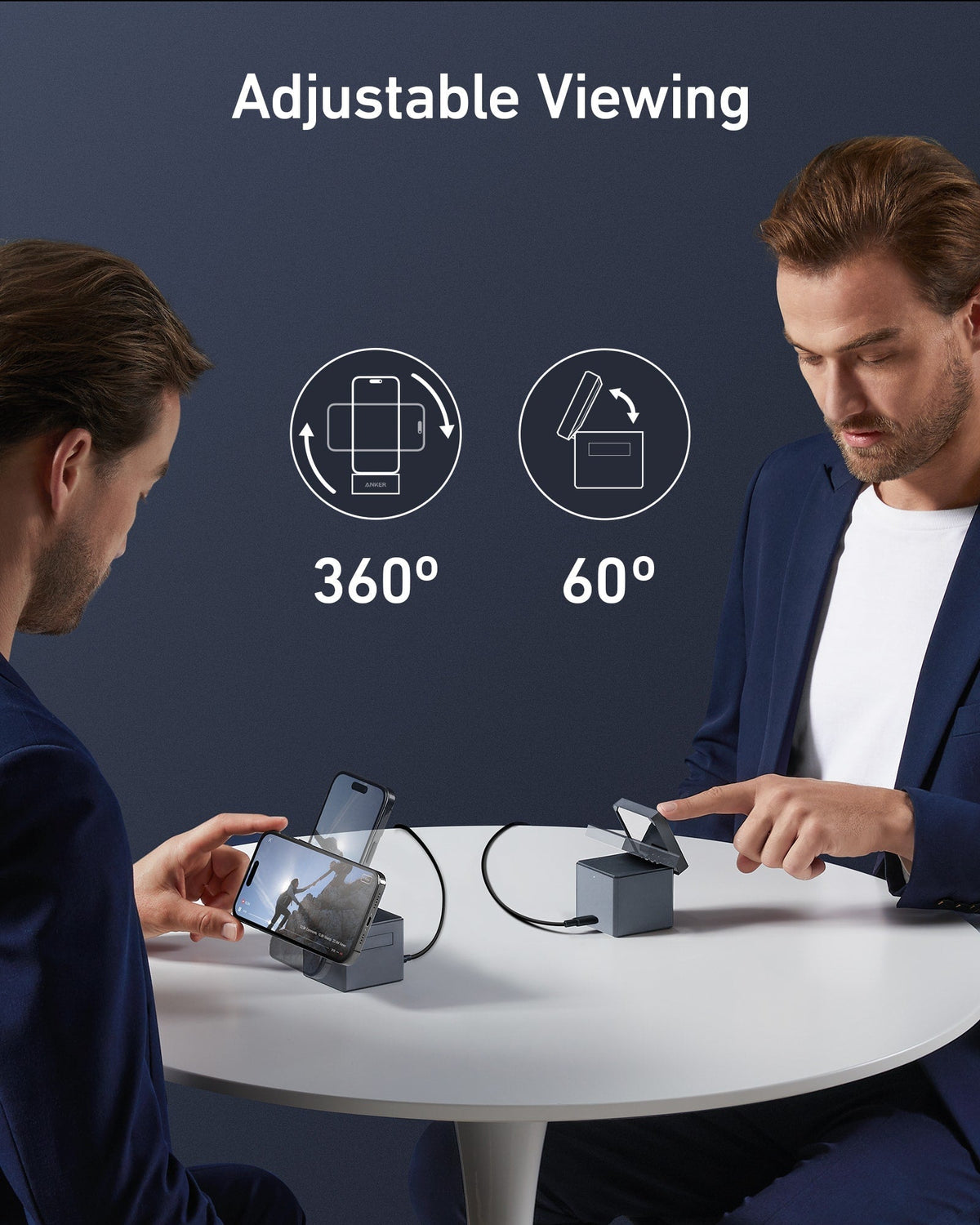 Anker 3-i-1-kub med MagSafe + Anker MagGo-powerbank (10K, 35W, för Apple Watch)