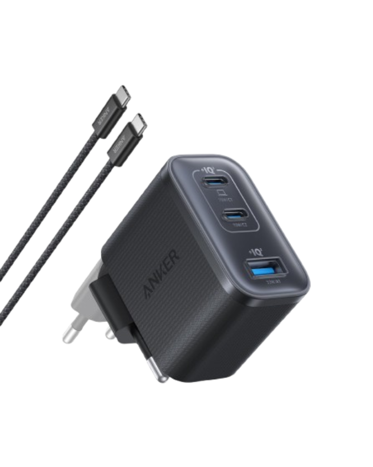Anker Nano-laddare (70W, 3 portar)
