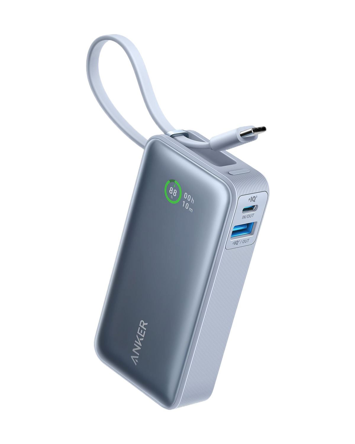 Anker Nano Powerbank (30W, inbyggd USB-C-kabel)