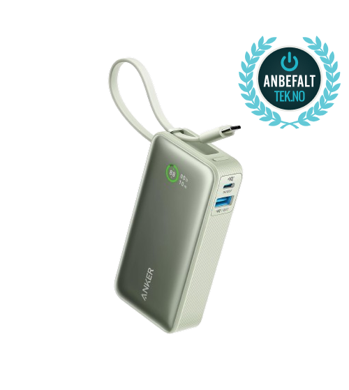 Anker Nano Powerbank (30W, inbyggd USB-C-kabel)