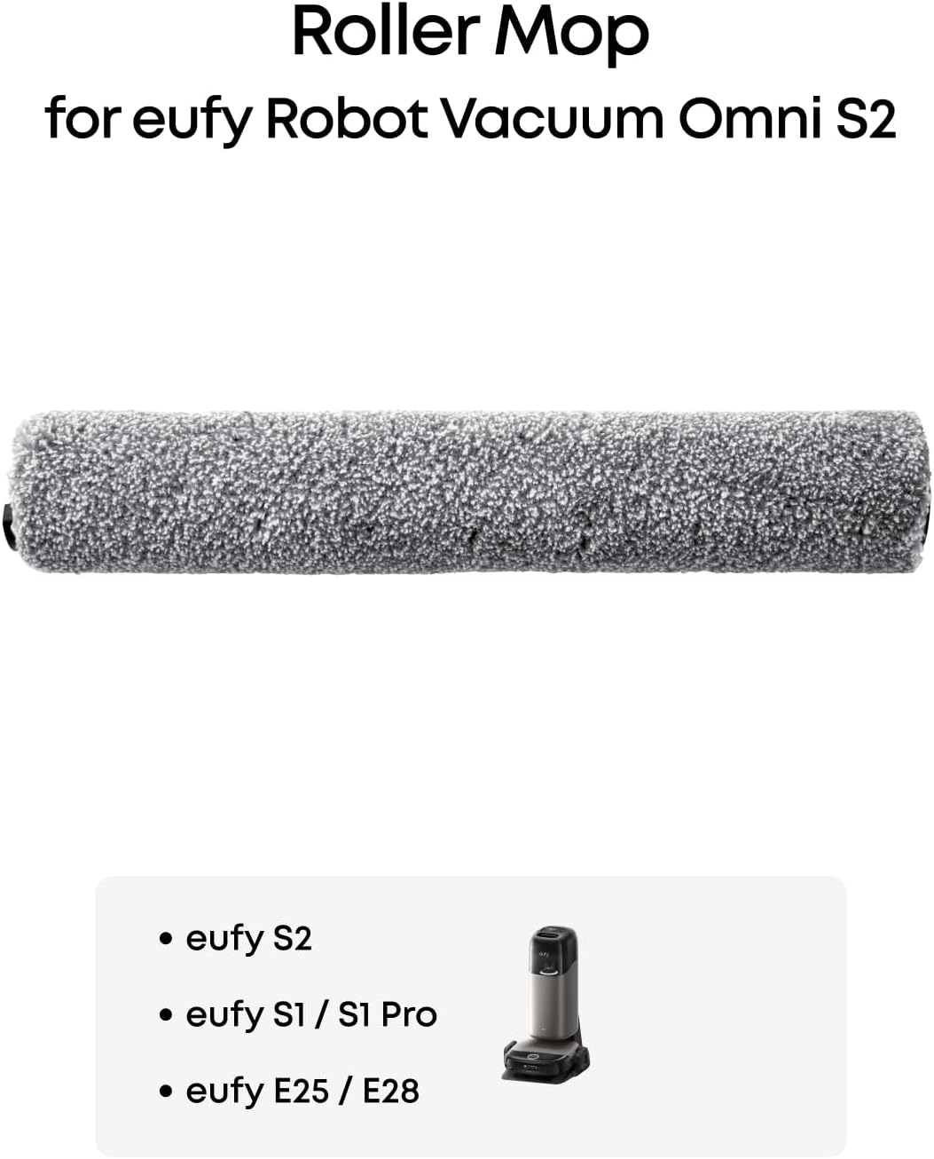 eufy Roller Mop, kompatibel med E25/E28/S1/S1 Pro