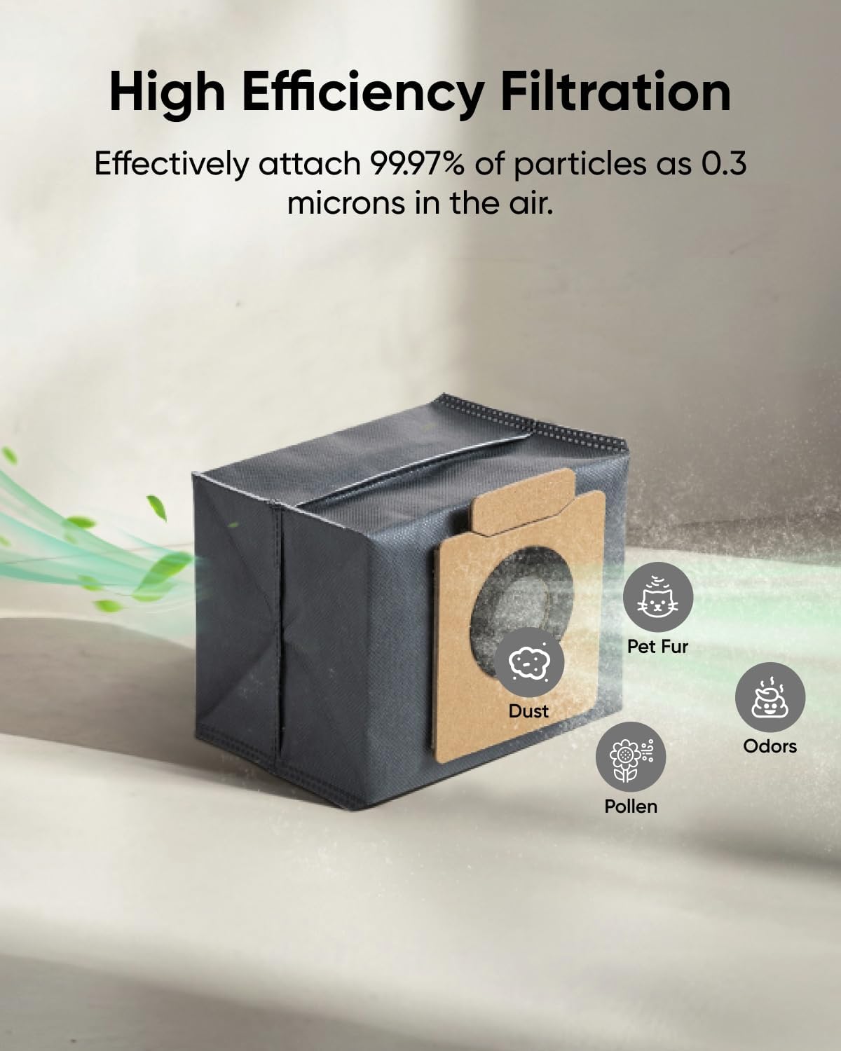 eufy X10 Pro Omni dammpåsar med stor kapacitet (6-pack)
